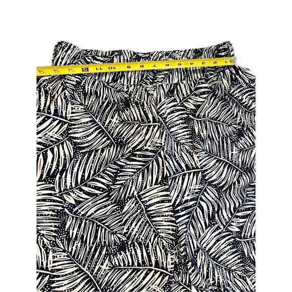 HOWON High Rise wide Leg Tropical Palazzo Pants size L - Picture 6 of 8